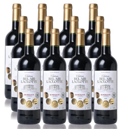Les 12 bouteilles de Château Bel Air Laclotte