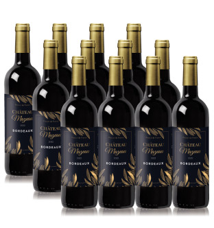 Les 12 bouteilles de Château Mazeau