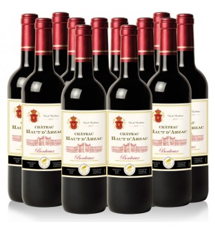 Les 12 bouteilles de Château Haut d'Arzac 