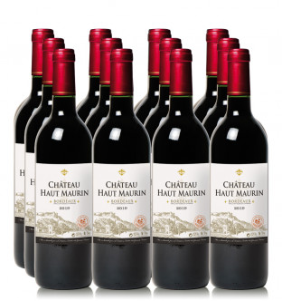 Les 12 bouteilles de Château Haut Maurin